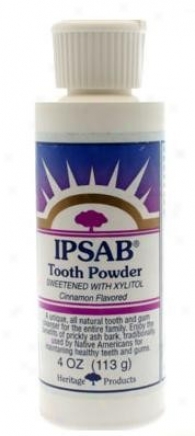 Hertage Products Ipsab Tooth Ppwder Cinnamon W/ Xylitol 4oz