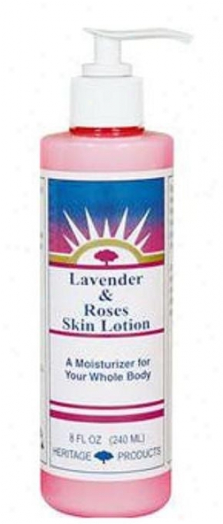 Herktage Products Lavender & Roses Skin Lotion 8 Fl Oz