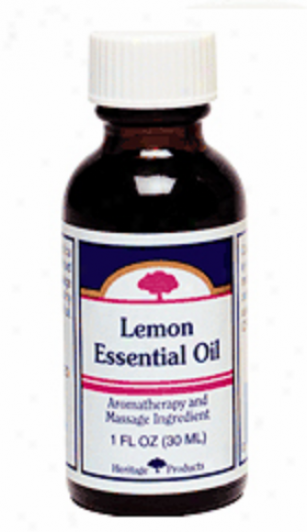 Heritage Products Lemon Essential Oil 1 Fl Oz