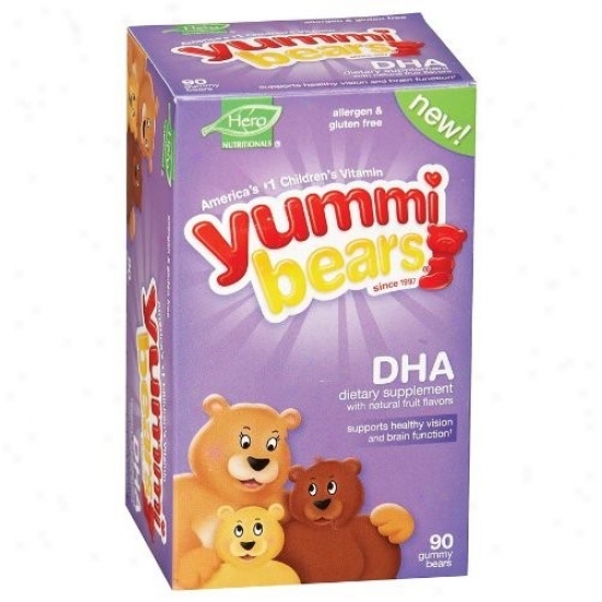 Hero Nutritionals Yummi Bears Dha 90gummy Bears