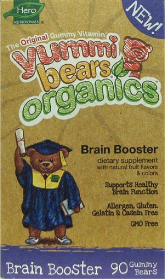 Hero Nutritionals Yummi Bears Organic Brain Booster 90gummy Bears