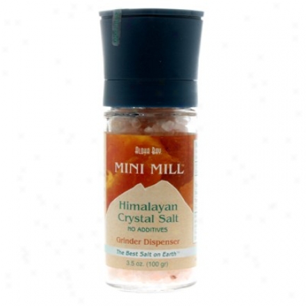 Himalayan Salt's Mill Mini Salt W/ Grinder 3.5oz