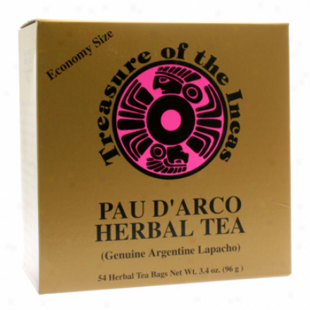 Hobe Labs Treasure Of The Incas Pau D'arco Herbal Tea 54bags