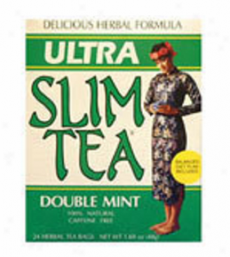 Hobe Labs Ultra Slim Tea Double Mint Tea Bags 24bags