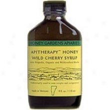 Honey Gardens Apiaries Apitherapy Honey Wild Cherry Syrup 4 Oz