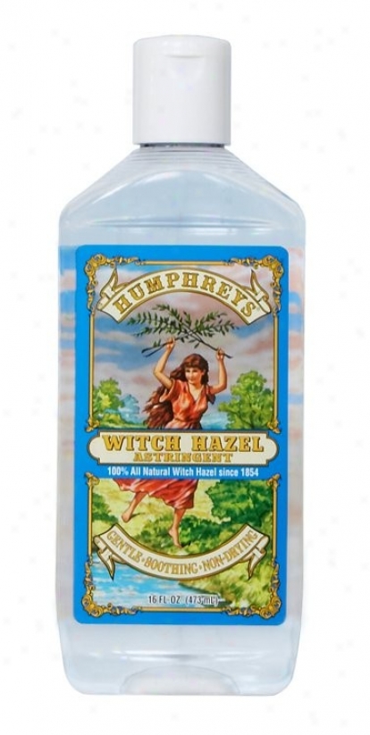 Humpreys Homeopathic Remedie's Witch Hazel Astringent  8oz