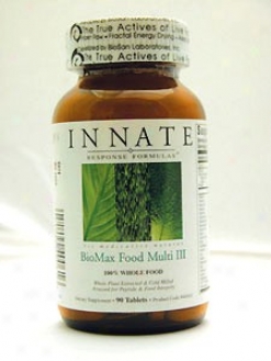 Innate Response's Biomax Food Muti Iii 180 Tabs