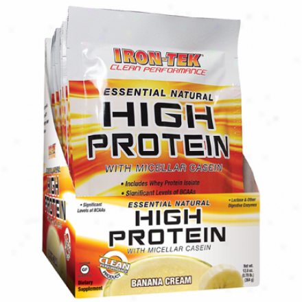 Irontek's Essential Natuarl 100% Protein Banana Packets 10pkts