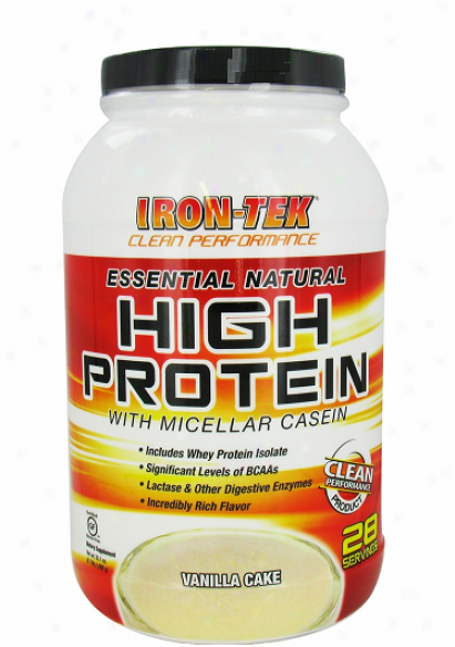 Irontek's Essential Natural High Protein Vanilla 2.2lb