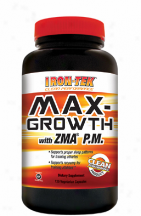 Irontek's Max-growth W/ Zma P.m. 120vcaps