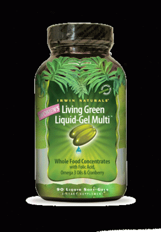Irwin Naturals Women's Living Green Liquid-gel Multi 90sgele