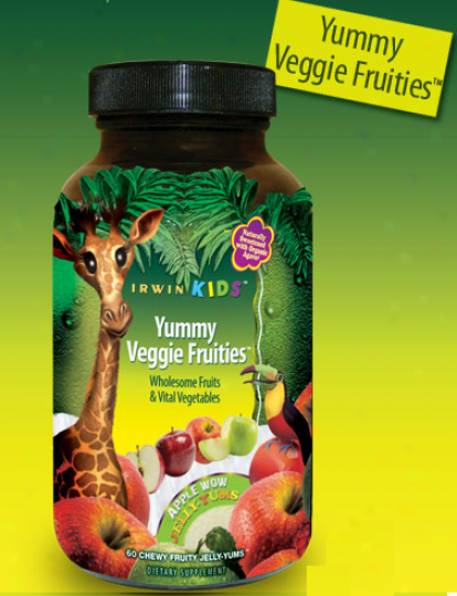 Irwin Naturals Yummy Veggie Fruities Apple Wow Fruity Jelly-yums 60tabs