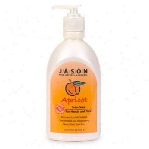 Jason's Apricot Satin Liquid Soap 16oz