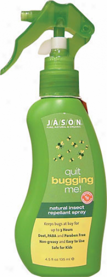 Jason's Resign Bugging Me Insect Repellent Spray 4.5oz