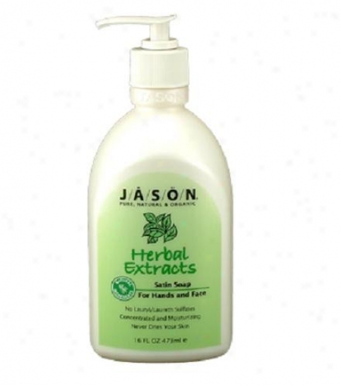 Jason's Soap Liquid Herbal Extracts Satin 16oz