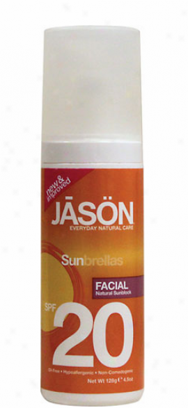 Jason's Sunbrellas Facial Block Sunblock Spf-20 4.5oz