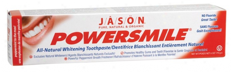 Jason's To0thpaste Powersmile Allnatural Whitening 6oz