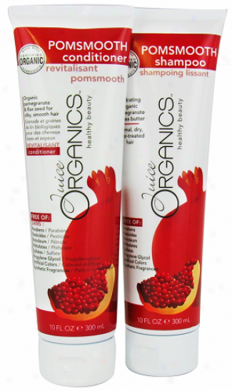 Juice Organics Pomsmooth Shampoo 10oz & Conditioner 10oz