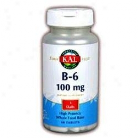 Kzl's B-6 100 Active Tr 6 100mg 60tabs