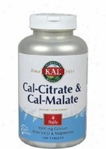 Kal's Cal-cigrate & Cal-malate 1000mg 120tabs