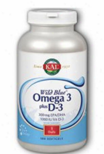 Kal's Wild Blue Omega 3 Plus D-3 180sg