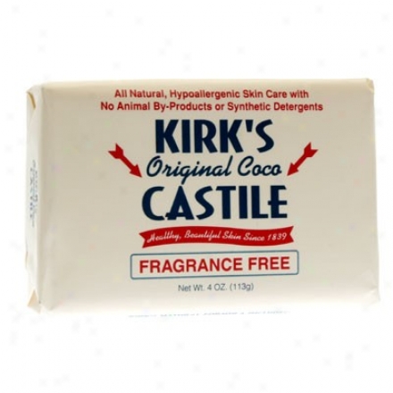 Kirk's Natural's Castile Soap Fragrnce Free 4oz