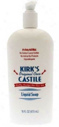 Kirk's Natural 's Liquid Soap Castile W/pmp 16oz