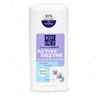 Kiss My Face's Deodorant Lavender Active Enzyme Stixk 2.48oz