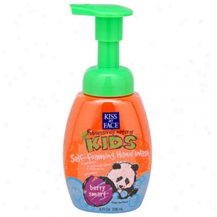 Kiss My Face's Kid's Berry Smart Self Foaming Side  Wash 8oz