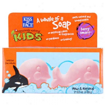 Kiss My Face's Kid's Berry Smart Soap Berry Smart Whale Duo Pack 7oz