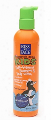 Kiss My Face's Kid's Shampo & Body Wash Scentkess Self Foaming 8oz