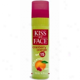 Kiss My Face's Lip Balm Otganic Cranberry Orange Spf-15 .15oz