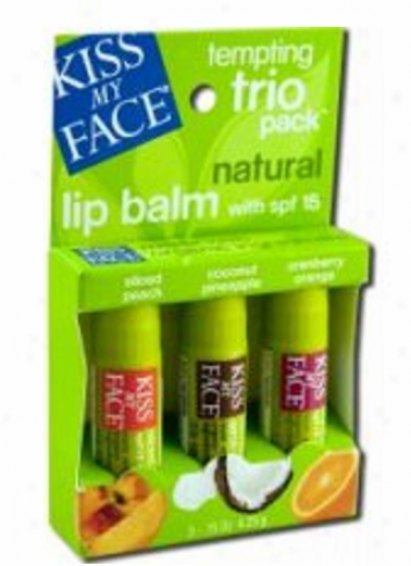 Kiss My Face's Lip Balm Tempting Trio Version-1 3pks