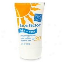 Kiss My Face's Sun Care Face Factor Face + Neck 30spf  2 Oz