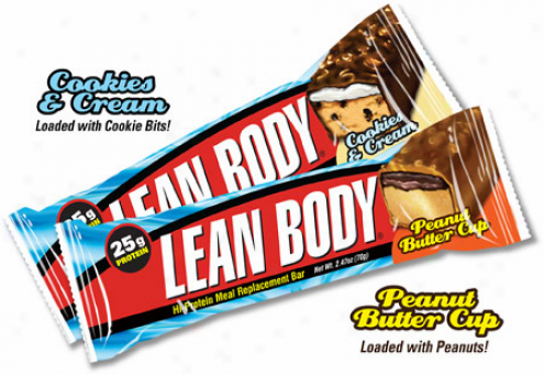 Labrada's Bars Lean Body Regular Bar Cookies & Cream 12/box