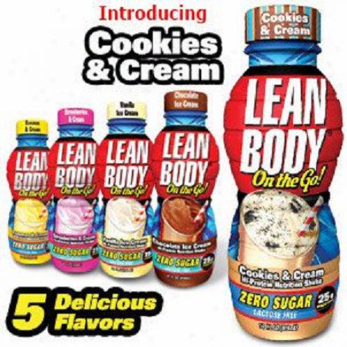 Labrada's Lean Body On The Go Shake Coookies & Cream 14oz 12/case