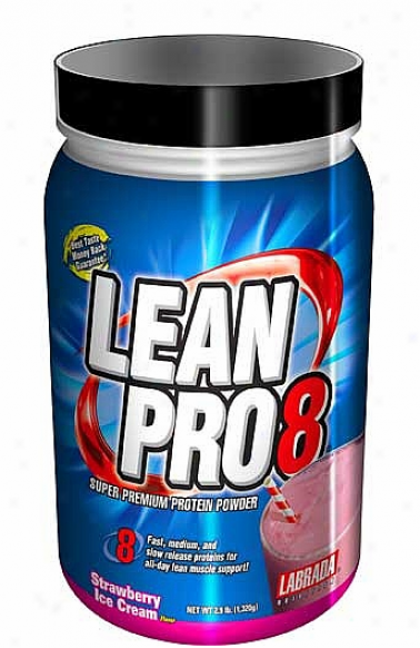 Labrada's Lean Pro 8 (super Annual rate  Protein) Strawberry 2.9lb