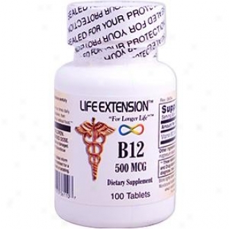 Life Extension's B-12 500mcg 100lzgs