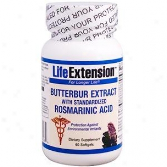 Life Extension's Butterbur Extracf W/ Standardized Rosmarinic Acid 60sg