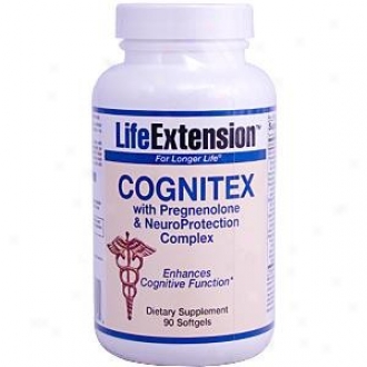 Life Extension's Cognitex W/ Pregnenolone & Neuroprotection Comp 90ssg