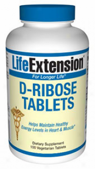 Life Extension's D-ribose 120vtabs