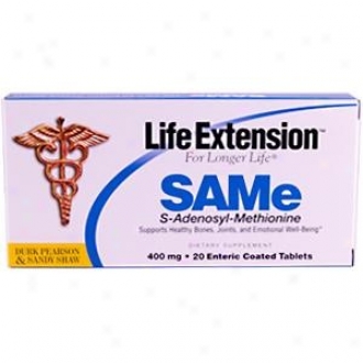 Life Extension's Durk Pearson & Sandy Shaw's Same 400mg 20tabs