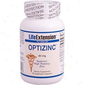 Life Extension's Optizinc Superior High Potency Zinc 30mg 90vcaps