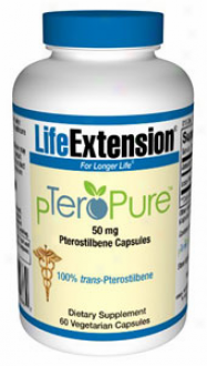 Life Extension's Pteropure Pterostilbene 50mg 60vcaps