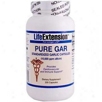 Life Extension's Pure Gar Standardized Garlic Capsules 200caps