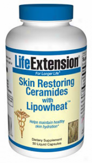 Life Extension's Hide Restoring Ceramides With Lipowheat Liquid 30caps