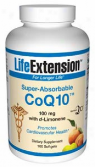 Life Extension's Super-absorbable Coq10 With D-limonene 100mg 100sg