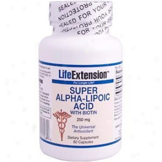 Life Extension's Super Alpha-lipoic Acid W/ Biotin 250mg 60caps