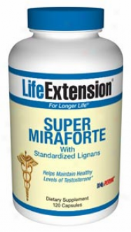 Life Exxtension's Super Mirafor5e With Standardized Lignans 120caps