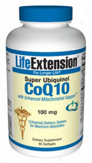 Life Extension's Super Ubiquinol Coq10 100mg 60sg